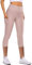 Leggins Donna Push Up Sportivi Pantaloncini Leggings 3/4 Taglia Grande Antisfregamento Traspirante Leggins Capri Vita Alta Controllo Della Pancia Tasca Leggings Elastici Corsa Gym Training 2025, Rosa,