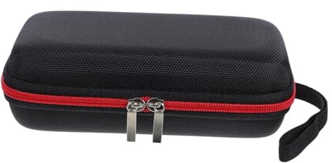 Blutzuckermessgeräte Tasche mit Innenpolsterung, Oxford Stoff, Schwarz | Tragbar für Büro und Reise, Reißverschluss, Sichere Aufbewahrung, Schutz für Kleine Geräte