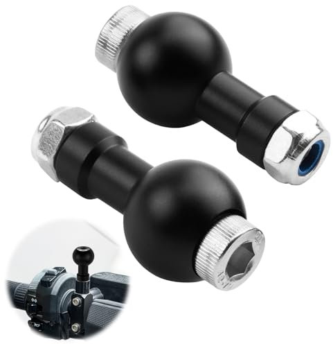 Erweiterbarer Kugelkopf aus Aluminium, 2PCS Kugelkopf mit 17mm Kugelgelenk M6 Gewinde Stativ für Kameras Smartphones Ideal für Fotografen für Studio Outdoor Vlogging