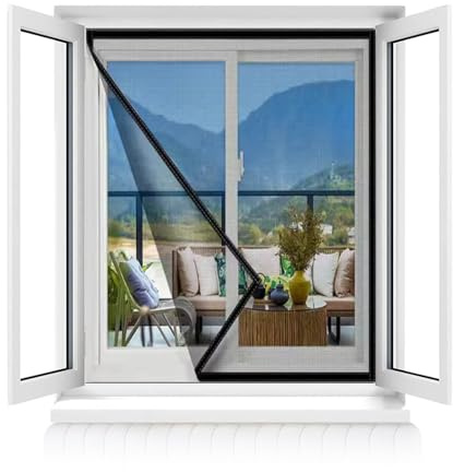 40x90cm,Mosquitera para ventanas, marco para mosquitera Mantiene insectos/moscas/mosquitos fuera, Tela Mosquitera para puerta y ventana, malla mosquitera