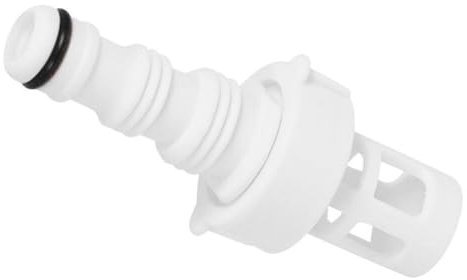 FRTmvg Adaptateur de vanne de vidange Intex - Connecteur de drainage d'eau blanche en ABS avec bouchon à vis, compatible avec la plupart des piscines hors sol Intex