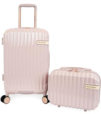Juicy Couture Chelise Hardside 2-teiliges Set – 53,3 cm Handgepäck und 33 cm Kosmetikkoffer