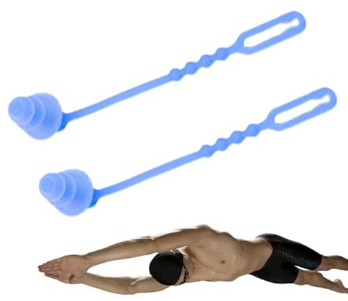 Ohrstöpsel zum Schwimmen für Erwachsene, wiederverwendbare Silikon-Ohrstöpsel, weich, bequem, wasserdicht, Gehörschutz für Pool-Training, Tauchen, Dusche, Badzubehör für Männer, Frauen, Teenager