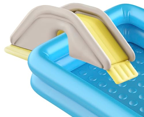 Aufblasbare Poolrutsche, Aufblasbare Wasserrutsche | Stabiler Zwei-Wege-PVC-Pool, Der In Den Pool Gleitet | Poolausrüstung, Spielcenter, Poolrutsche Für Einbaupool, Hinterhof-Wasserpark