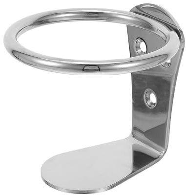 BESTonZON Portabicchieri in acciaio inox, per montaggio a parete, per barche, yacht e camper, antiribaltamento, per bottiglie d'acqua e bicchieri, salvaspazio, per cabine e ponti