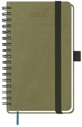 BEZEND Taschenkalender 2026 2027 Klein Wochenkalender A6 15,5 x 9 cm