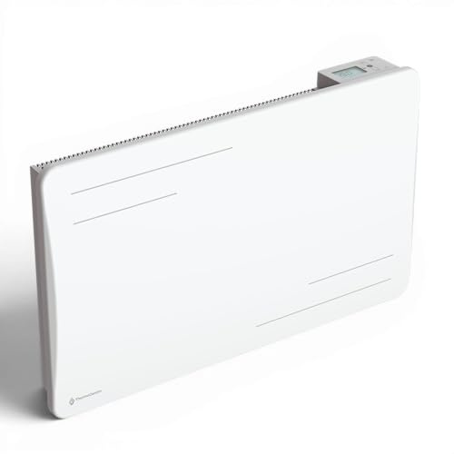 Radiateur électrique connecté 1500W à inertie sèche céramique horizontal Blanc Alice