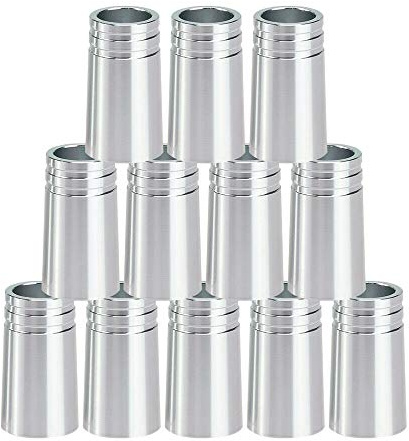 Deechate 12Pcs/Pack Golf Ferrules .370 Aluminum for Irons Shafts Golf Club Accessories