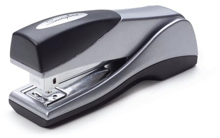 Swingline Stapler, Jam Free, Optima Grip Compact Size, Ergonomic Cushion, Metal, 25 Sheet Capacity, Silver (87816)