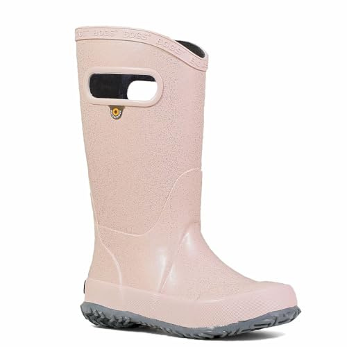BOGS Rainboot Glitter Girls' Toddler-Youth Boot, 13 M US Little Kid, Rose-Pink