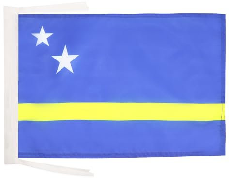 AZ FLAG - Flagge Curaçao - 45x30 cm Mit Kordel - Holländische Fahne 30 x 45 Cm - Flaggen