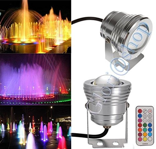 FARETTO LED RGB subacqueo, per piscina, fontana, colorato, 10 W, impermeabile