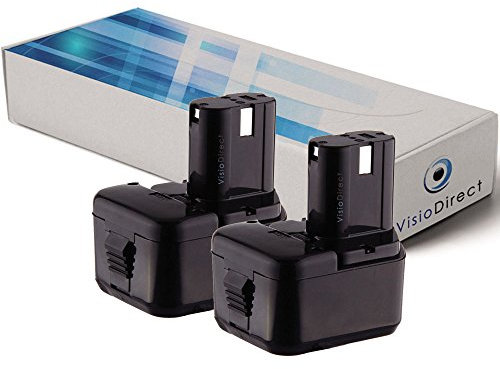 Lot de 2 Batteries pour Hitachi WH12DMR 2000mAh 12V - Visiodirect -
