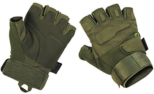 MFH Protect Fingerlose Handschuhe OD Green Größe L