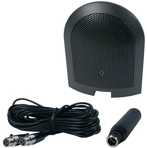 Fame Audio cm 550 Grenzflächenmikrofon, Schwarz, Nierencharakteristik, Mini XLR Anschluss, 5m Anschlusskabel und Adapter, Ideal für Raumakustische Aufnahmen, Hohe Schalldruckquellen