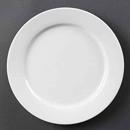 Olympia CB482 mit breitem Rand Teller (Pack von 6)