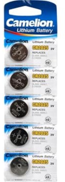Camelion 59802 Universal-Lithium-Batterien, 3 V, 170 mAh, 2025, 5 Stück