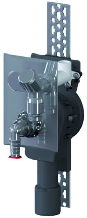 Dallmer Geräte Wand Wannensiphon gebogen 406 vertikal DN 40/DN 50 130648