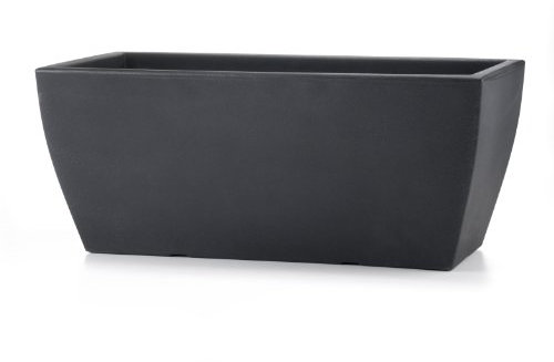 Floralo Pflanzkasten Ortona frostsicher, anthrazit, 29 x 58 x H25 cm