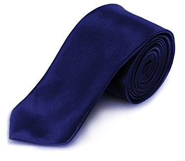 Oblique Unique schmale Krawatte, Farbe wählbar (Dunkel Blau)