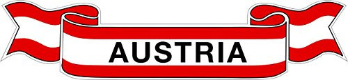 carstyling XXL Aufkleber Flagge Österreich 35 x 150 mm