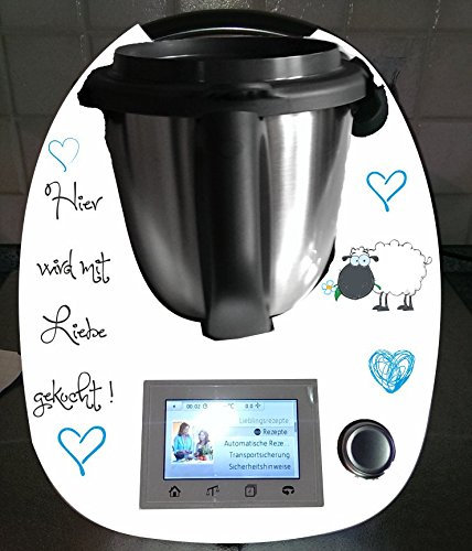 Aufkleber passend für Thermomix TM 5 Schaf blau