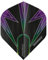 WINMAU Prism Alpha Black & Purple Extra Dicke Dart Flights - 1 Sätze pro Packung (3 Flights insgesamt)