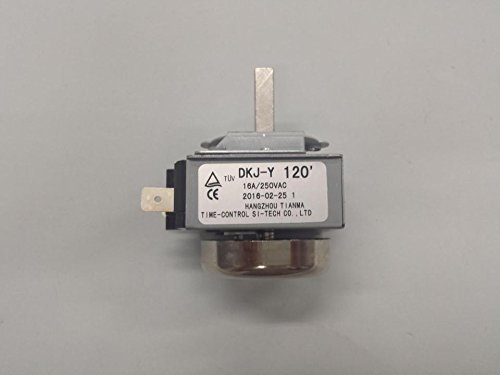 RECAMBIOS DREYMA Temporizador Horno 120 Minutos Código 83140601 83140636 5211810081 818600034 Compatible con Teka Fagor Aspes Thor Delonghi Horno Teka HE510 HI535 HC510ME
