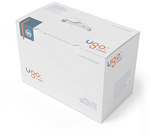 Ugo 4 Settimane – 1 mese di forniture urologiche tra cui 4 sacche gamba e 28 notte, 4 cinghie sacche gambe, 4 clip catetere, 1 Utensile sacche notturne (Ugo 2C - 500ml - Lunga (25cm) - Tap a leva)