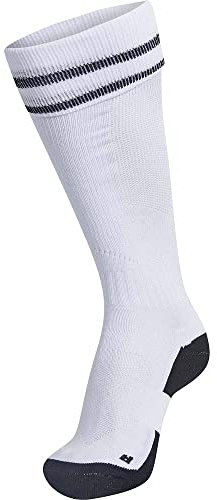 hummel Unisex Element Football Socken, Weiß/Schwarz, 43-45 EU