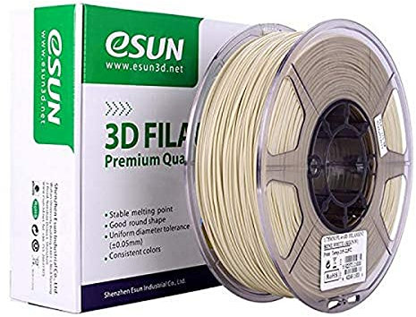 eSun PLA+ 3D-Filament, 1,75 mm, 1 kg, Knochenweiß, Einheitsgröße (PLA0159)