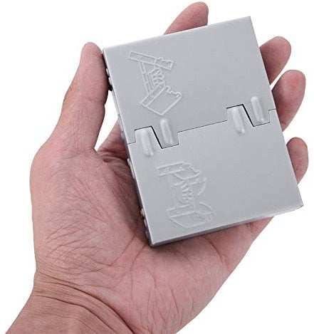Estufa de bolsillo plegable ultraligera, 95 x 75 mm Combustible sólido Acampar al aire libre Ejército Plegable Estufa de bolsillo portátil Quemador Estufa de bolsillo reemplazo para acampar con leña