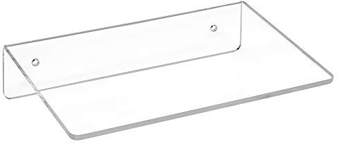 Wandregal 200mm Breit, 150mmTief, aus Acrylgas - Zeigis® / Acrylregal/Wandboard/Wandkonsole/transparent/durchsichtig/Warenpräsentation/klar