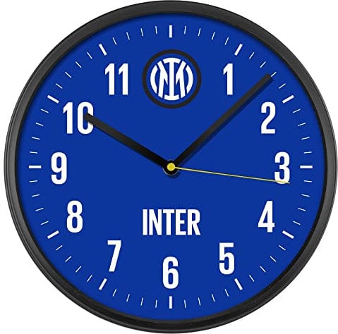 Inter Orologio da parete prodotto ufficiale inter Blu Logo Nuovo 30 Cm 3 Lancette