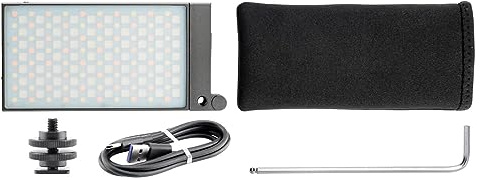 GODOX M1 13w RGB LED Video Light Panel Photography Lighting Full Color Control 2500K-8500K Pocket Size on Camera Video Lights Mini Continuous Lighting Rechargeable Battery 15 Light Effects