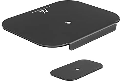 Maclean MC-929 Tischplattenverstärkung für Monitor Tischhalterung Montageset mit Anti-Rutsch-Pad 11mm Lochdurchmesser 190x153,5x15mm