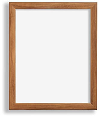 Rapido Deluxe Puzzlerahmen Bilderrahmen Posterrahmen 97 x 69 cm Nussbaum Dunkel Dekor Weisser Hintergrund Antireflex Kunstglas