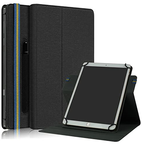 DINGGUAGUA Funda Universal para Tableta de 9-11 Pulgadas Soportes Giratorios de 360°Kompatibel mit Lenovo/Samsung/Huawei/TECLAST/iPad air2/Fusion 5/Surface Go/Xiaomi Pad 5/realme,Negro