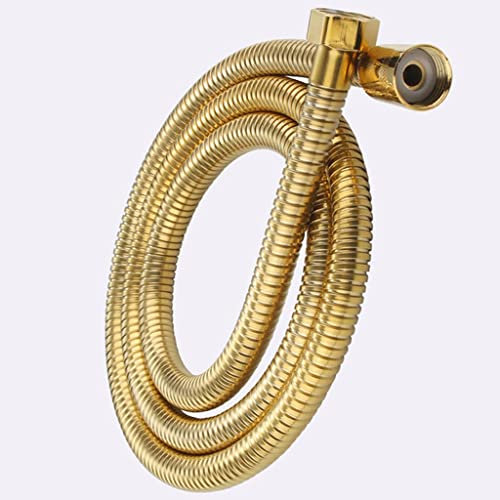 Tuyau De Douche Flexible En Acier Inoxydable Doré Long, For Tuyau D'extension De Tuyau D'eau De Douche De Salle De Bain (Size : 80cm)