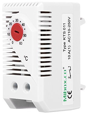 Termostato meccanico da 12 V, KTS011 0-60 ° C, termostato meccanico compatto, normalmente elettrico, interruttore regolatore di temperatura aperto/chiuso, 1 pezzo (KTO011)