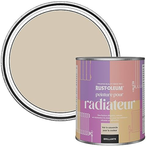 Rust-Oleum Beige Heat Resistant Radiator Paint in Gloss Finish - Butterscotch 750ml