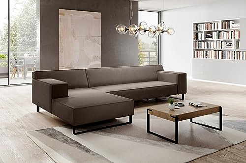 Verona Idee Ecksofa Luxus Komfort 4-Sitzer Couch Paris Modernes, Komfortables Wohnzimmer-Sofa in stilvollem Design