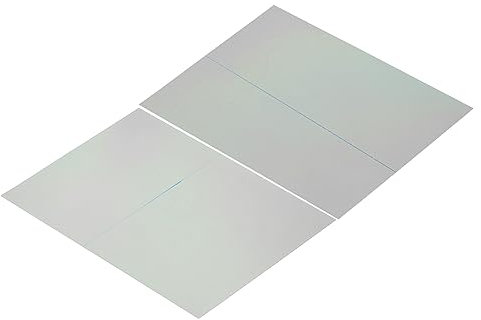PATIKIL 9.7 Polarisierte Folie Blätter 2 Packung Kleber Polarisator Linearer Polfilter 20x15.2cm für Bildschirm Fotografie Beleuchtung 0/90°