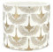 Elegant Terracotta Orchid Pot with Golden Phoenicians | White and Gold | Diameter 14 cm, Height 13 cm | Decorative Indoor Pot for Succulents, Flowers and Miniature Bonsai