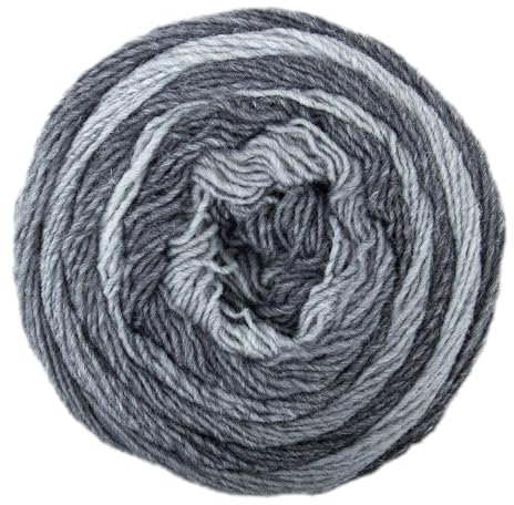 Frida's Wollhaus Pro Lana 150 g Diamant Stricken Häkeln Farbverlaufswolle Multicolorgarn Wolle 15 Farben (87 | Anthrazit-grau)