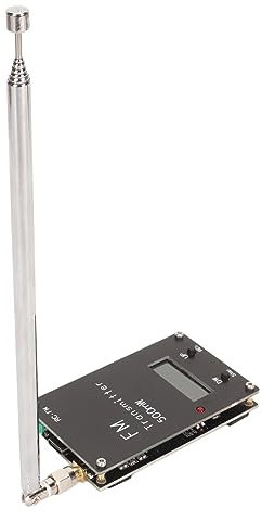 2000M Transmetteur FM Longue Portée 76-108Mhz 0.5W Module émetteur Stéréo avec écran LCD, pour Réception de Radio FM Ordinaire, Transmission Longue Portée