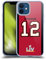Head Case Designs Offizielle NFL 12 Jersey Rot Superbowl LIV Tampa Bay Buccaneers Bucs Positions & Logo Softgelhülle Kompatibel Mit Apple iPhone 12 / iPhone 12 Pro Und Kompatibel Mit Magsafe Zubehör