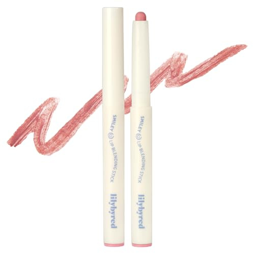 lilybyred Smiley Lip Blending Stick | Korean 3-in-1 Multi-Use Lip Liner, Smooth Creamy Texture, Long-Lasting Matte Finish, Soft Blur Effect, Precision Contour Pencil, 0.028 oz. (05 Smile with Me)