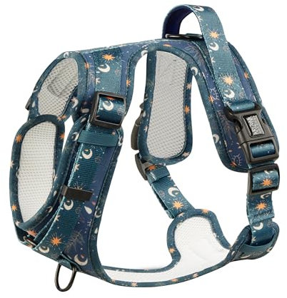 Hunde-Griffgeschirr Neopren | Arizona Hotdogs Griffgeschirr Moonlight| Dunkelblau (L)