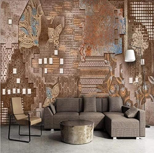 XLMING Mur De Briques Vintage Model Pictures Papier Peint 3D Intissé Salon Canapé Chambre À Coucher Salle Manger Intérieure Murale-400cm×280cm